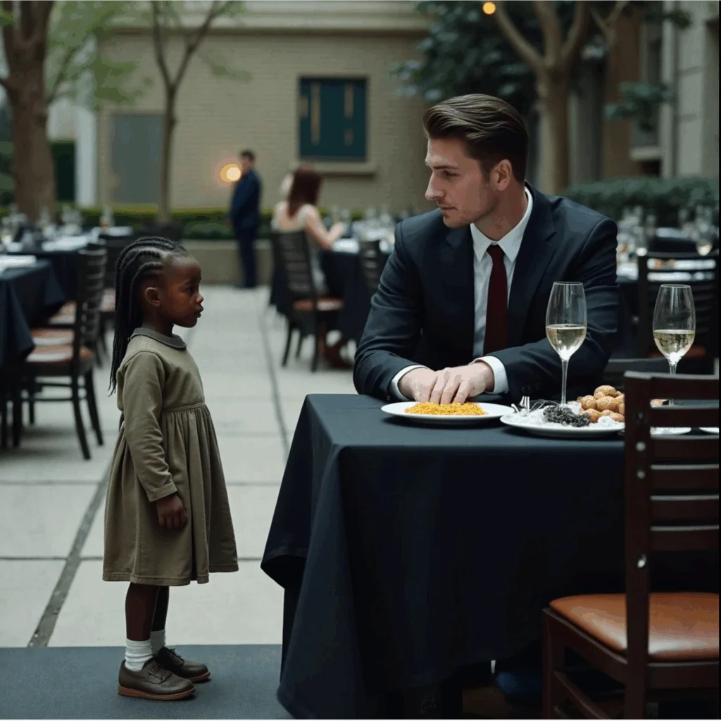 « Puis-je manger avec vous ? » demanda la petite fille sans-abri, et la réponse du millionnaire a fait pleurer tout le monde…