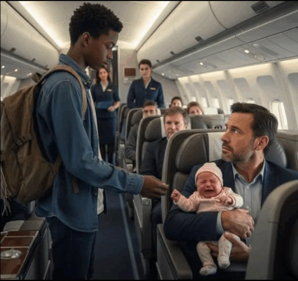 Le bébé d’un milliardaire pleurait sans cesse dans l’avion, jusqu’à ce qu’un pauvre petit garçon noir commette l’impensable…