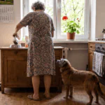 Au refuge, j’ai demandé le chien le plus âgé qu’ils avaient. Baron a douze ans, le museau grisonnant et n’entend pas de l’oreille gauche — comme moi. La bénévole s’est mise à pleurer en me le confiant, en disant que « personne n’était jamais venu le chercher ». Maintenant, nous dormons tous les deux jusqu’à huit heures.